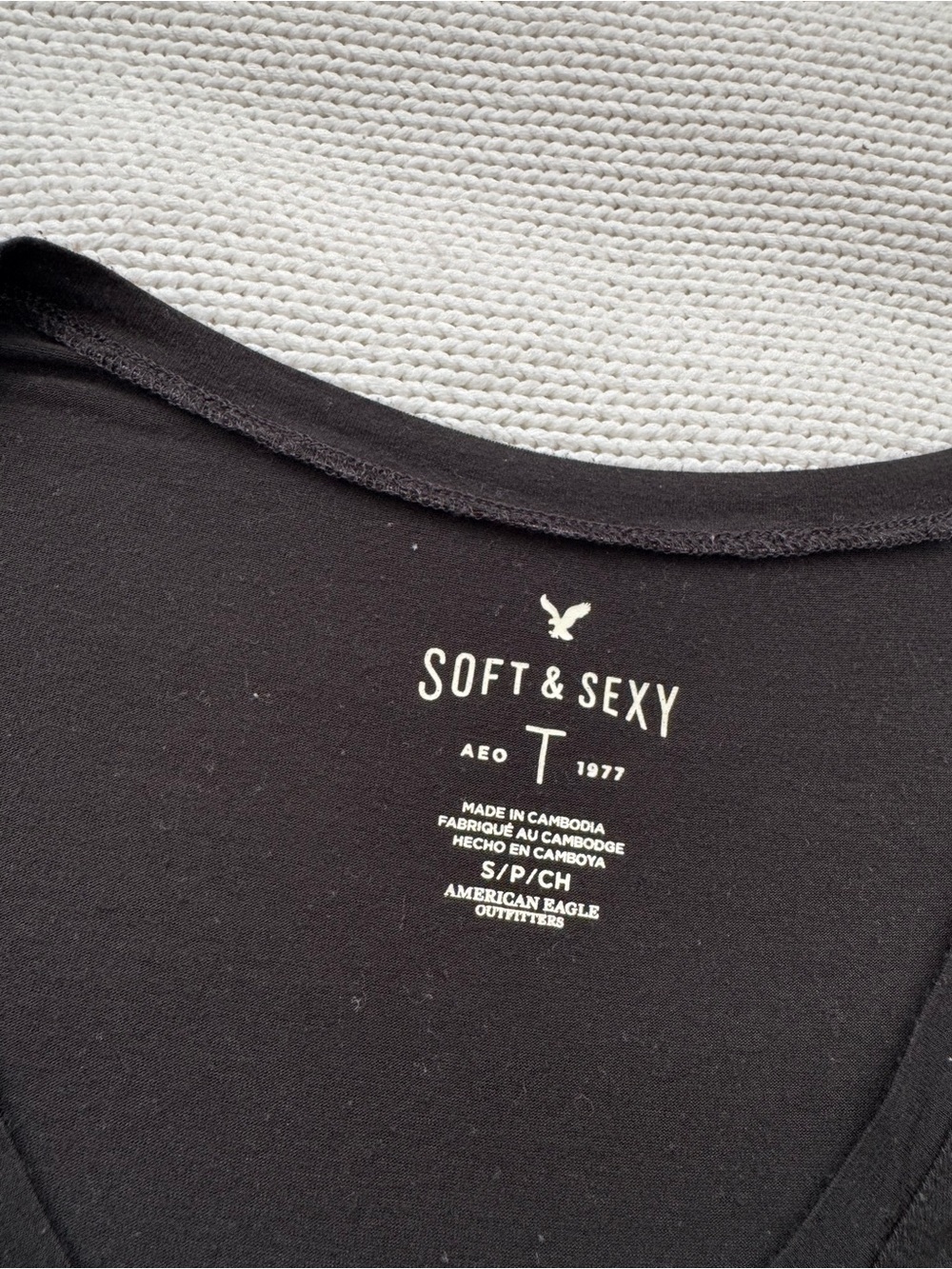 American Eagle Outfitters Soft & Sexy V-Neck Tee - Picture 2 of 2